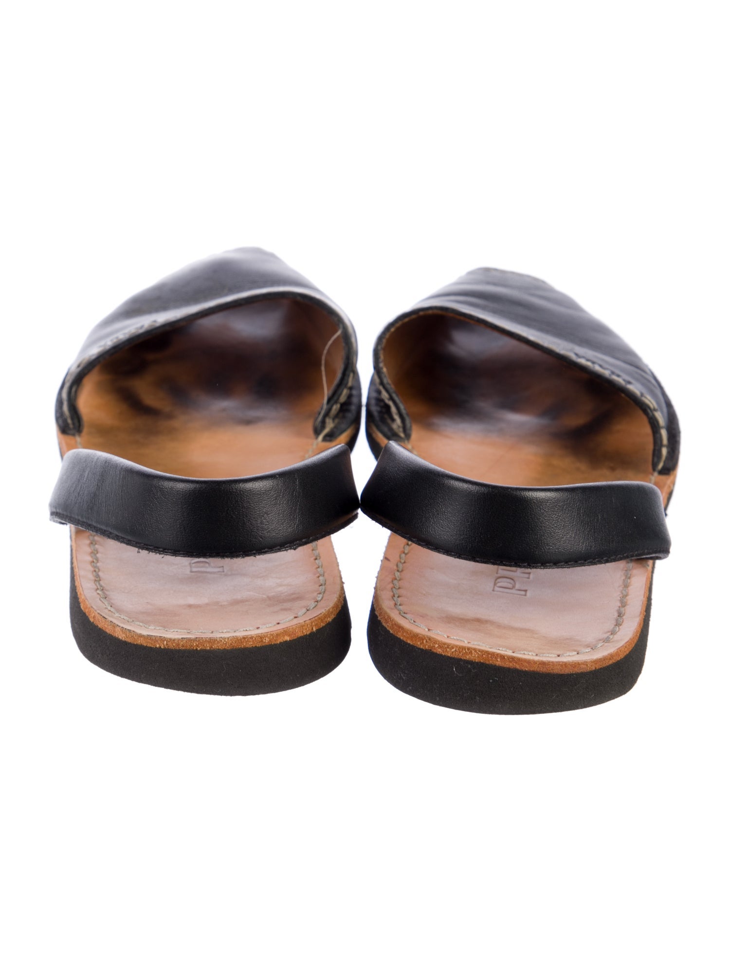 Prada Leather Slingback Flats